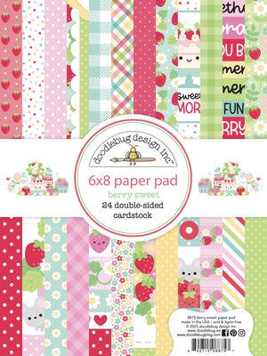 Doodlebug Design - Berry Sweet Collection - 6x8 paper pad