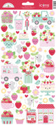 Doodlebug Design - Berry Sweet Collection - icons stickers