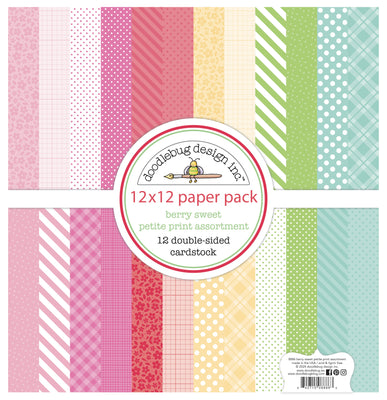 Doodlebug Design - Berry Sweet Collection - petite prints assortment pack