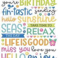 Doodlebug Design Summer Fun Puffy Words Stickers
