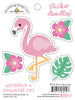 Doodlebug Design Summer Fun Flora Flamingo Sticker Doodle