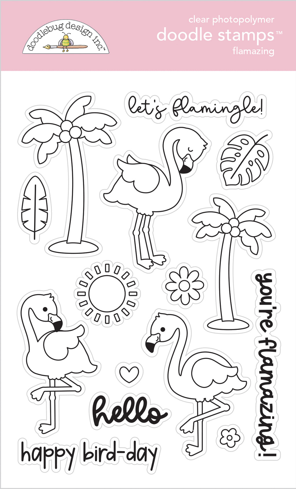 Doodlebug Design Summer Fun Flamazing Doodle Stamps