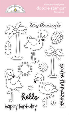Doodlebug Design Summer Fun Flamazing Doodle Stamps