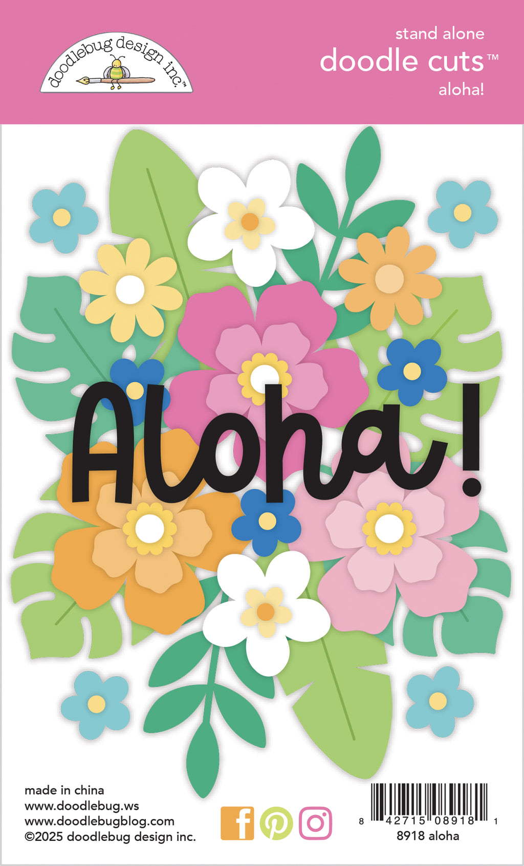 Doodlebug Design Summer Fun Aloha! Doodle Cuts
