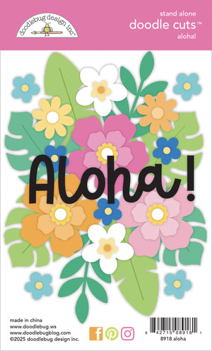 Doodlebug Design Summer Fun Aloha! Doodle Cuts
