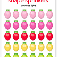 Doodlebug Design - Oh What Fun - Christmas Lights Shape Sprinkles