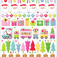 Doodlebug Design - Oh What Fun - Puffy Icon Stickers