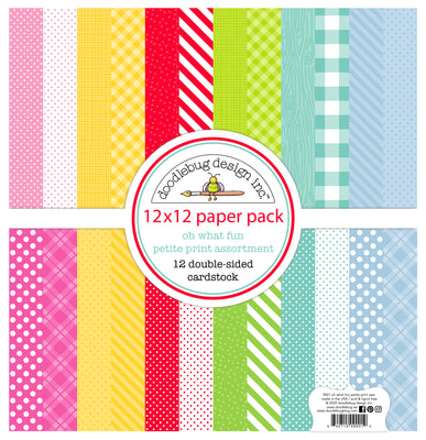Doodlebug Design - Oh What Fun - Petite Prints Assortment Pack