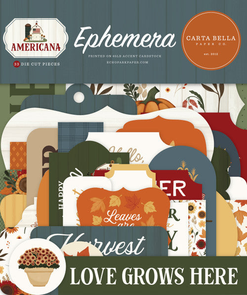 Carta Bella Paper - Americana Collection - Ephemera *LAST CHANCE*
