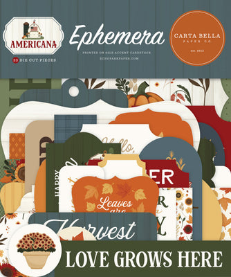 Carta Bella Paper - Americana Collection - Ephemera *LAST CHANCE*