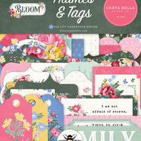 Carta Bella Paper - Bloom Collection - Ephemera - Frames And Tags *LAST CHANCE*
