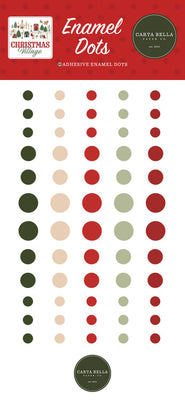 Carta Bella Paper - Christmas Village Collection - Enamel Dots *LAST CHANCE*