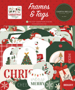 Carta Bella Paper - Christmas Village Collection - Ephemera - Frames And Tags
