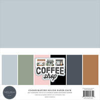 Carta Bella Paper - Coffee Shop Collection - 12 x 12 Paper Pack - Solids *LAST CHANCE*