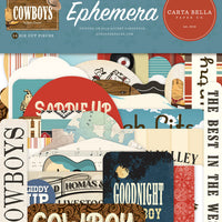 Carta Bella Paper - Cowboys Collection - Ephemera *LAST CHANCE*