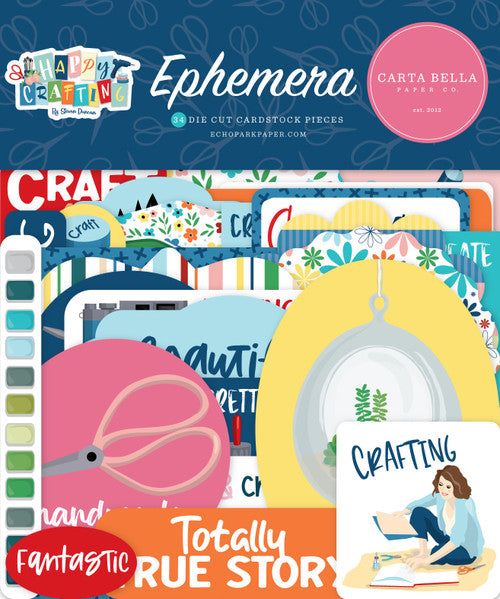 Carta Bella Paper - Happy Crafting Collection - Ephemera *LAST CHANCE*