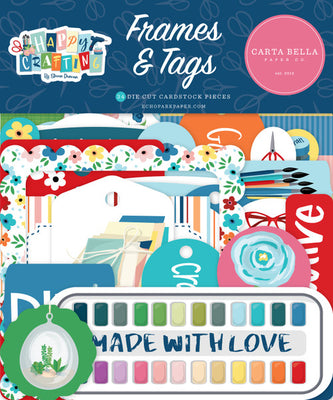Carta Bella Paper Co. - Happy Crafting Collection - Frames and Tags - LAST CHANCE!