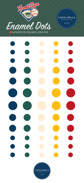 Carta Bella Paper - Home Run Collection - Enamel Dots *LAST CHANCE*
