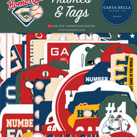 Carta Bella Paper - Home Run Collection - Ephemera - Frames And Tags *LAST CHANCE*