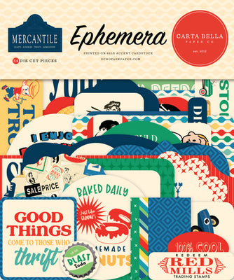 Carta Bella Paper - Mercantile Collection - Ephemera *LAST CHANCE*