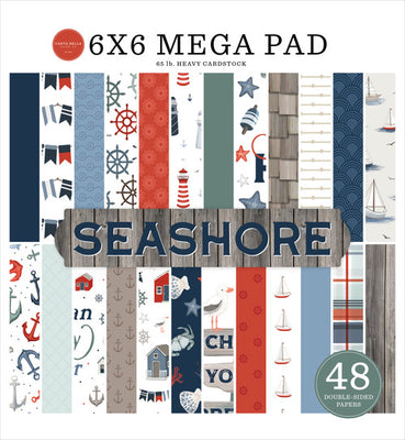 Carta Bella Paper - Seashore Collection - 6 x 6 Mega Paper Pad *LAST CHANCE*