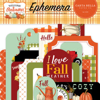 Carta Bella Paper- Welcome Autumn- Ephemera *LAST CHANCE*