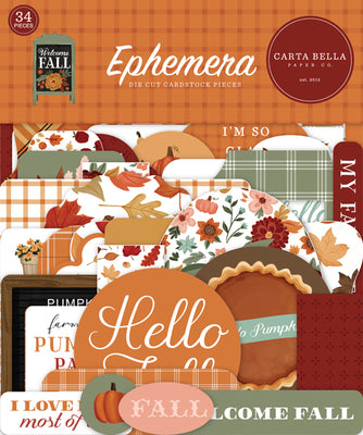 Carta Bella Paper Co. - Welcome Fall Collection - Ephemera LAST CHANCE!