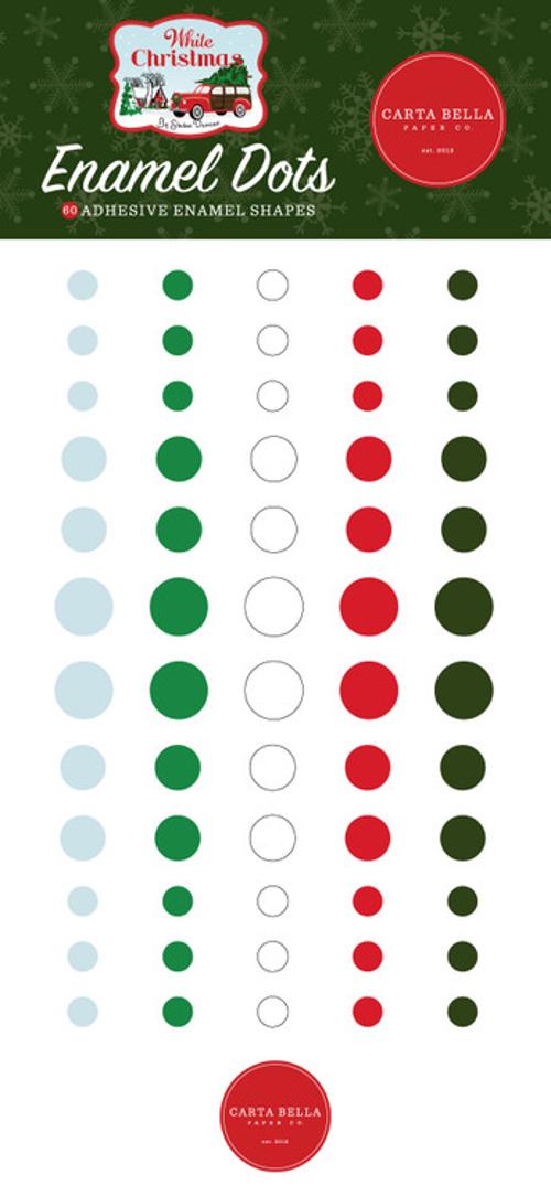 Carta Bella- White Christmas- Enamel Dots *LAST CHANCE*