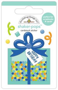Doodlebug Design - Balloons & Banners Collection - Shaker-Pops - Happy Birthday