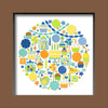 Doodlebug Design - Balloons & Banners Collection - Shadow Box Insert Kit