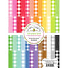 Doodlebug Design - 6 x 8 Paper Pads- Petite Prints - Rainbow Buffalo Check and Wood Grain