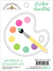 Doodlebug Design - Color Me Crafty Collection - Sticker Doodles
