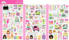 Doodlebug Design - Color Me Crafty Collection - Mini Icons Stickers