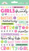 Doodlebug Design - Color Me Crafty Collection - Puffy Words Stickers