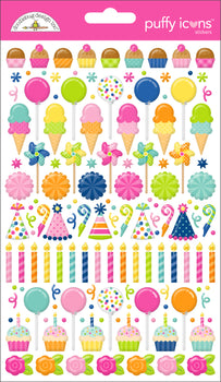 Doodlebug Design - Cupcakes & Candles Collection - Puffy Icons