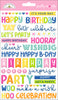 Doodlebug Design - Cupcakes & Candles Collection - Puffy Words