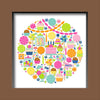 Doodlebug Design - Cupcakes & Candles Collection - Shadow Box Insert Kit