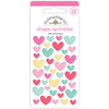 Doodlebug Design - Made With Love Collection - With All My Heart Shape Sprinkles - LAST CHANCE!