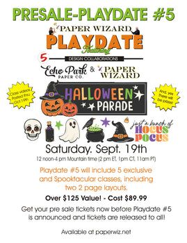 PW PLAYDATE -  Halloween Parade PRESALE! - Paper Wizard and Echo Park