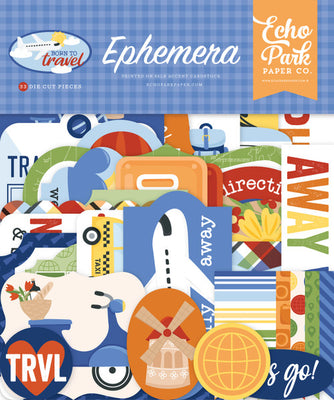 Echo Park - Born To Travel Collection - Ephemera