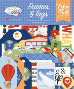 Echo Park - Born To Travel Collection - Ephemera - Frames And Tags *LAST CHANCE*