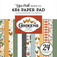 Echo Park - Chickens Collection - 6 x 6 Paper Pad
