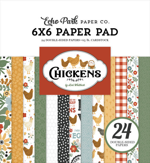 Echo Park - Chickens Collection - 6 x 6 Paper Pad