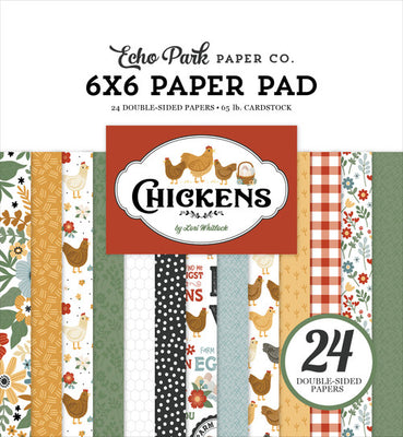 Echo Park - Chickens Collection - 6 x 6 Paper Pad