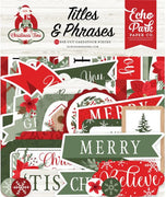 Echo Park- Christmas Time- Titles and Phrases *LAST CHANCE*