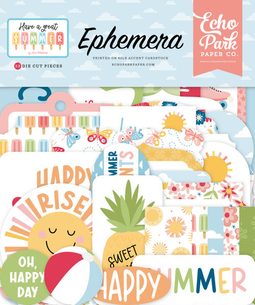 Echo Park - Have A Great Summer Collection - Ephemera *LAST CHANCE*