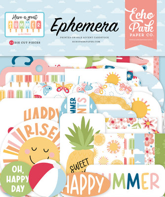 Echo Park - Have A Great Summer Collection - Ephemera *LAST CHANCE*