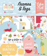Echo Park - Have A Great Summer Collection - Ephemera - Frames And Tags *LAST CHANCE*