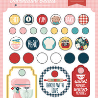 Echo Park - Mom's Kitchen Collection - Adhesive Brads