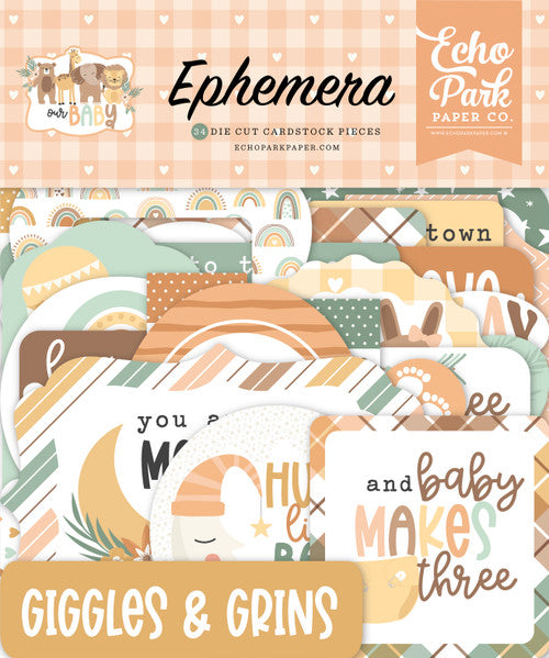 Echo Park - Our Baby Collection - Ephemera *LAST CHANCE*